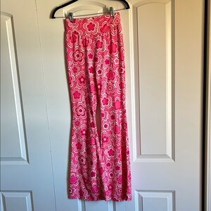 Pink Floral Patterned Pants size XS